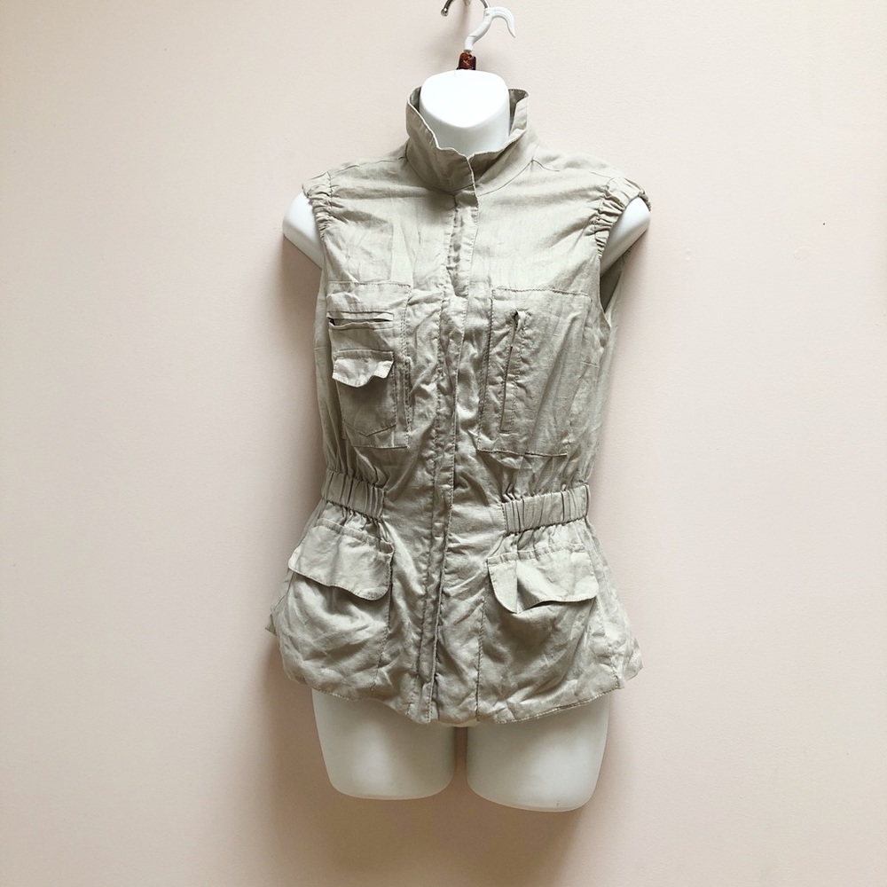ESTHIS LINEN VEST - Picture 3 of 14